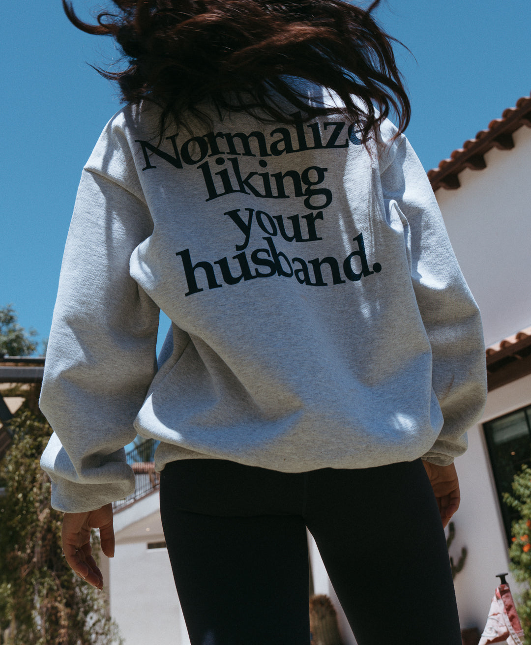 Normalize Liking Your Husband V-Neck Sweatshirt